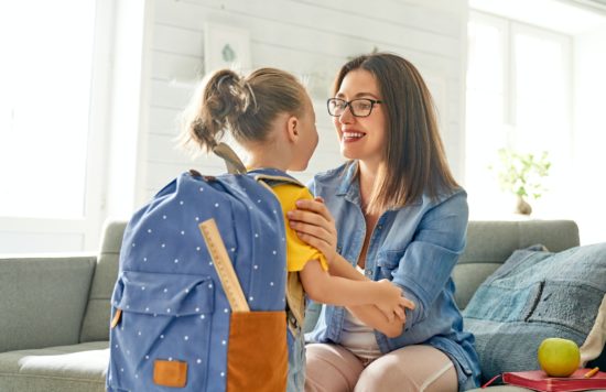 Parent and pupil of preschool.