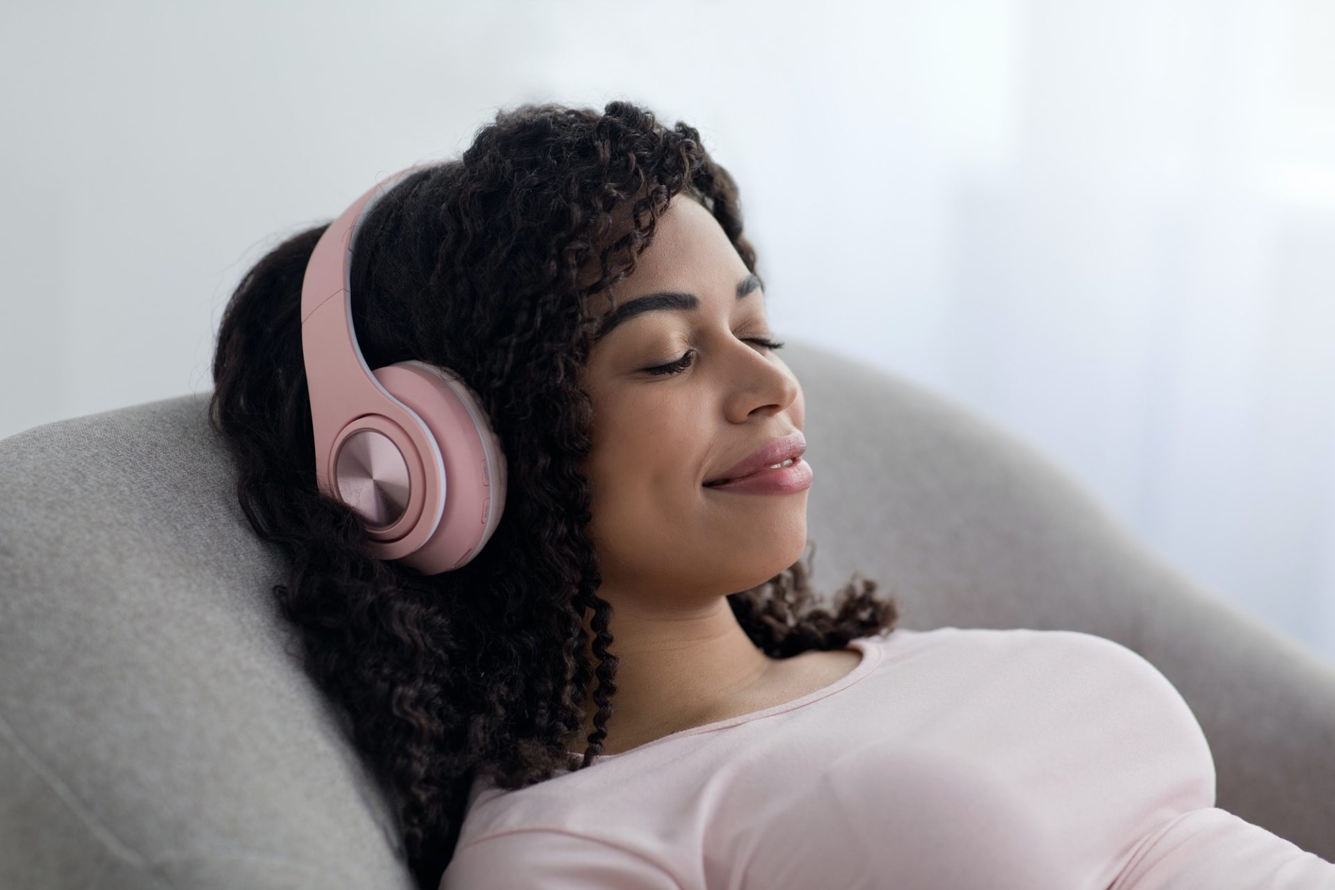 Peace of mind, listen favorite music, enjoy modern technology at home at spare time
